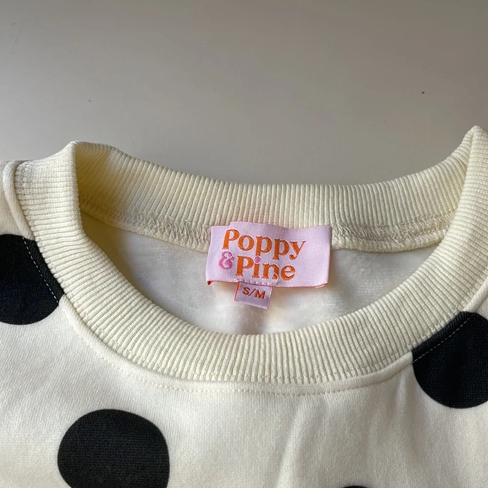 Poppy & Pine Polka Dot Crop Sweatshirt - Picture 3 of 10